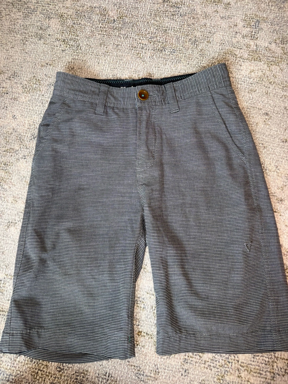 VISSLA Boys Gray Striped‎ Shorts
